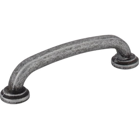 Jeffrey Alexander 96 mm Center-to-Center Distressed Antique Silver Bremen 1 Cabinet Pull 527SIM